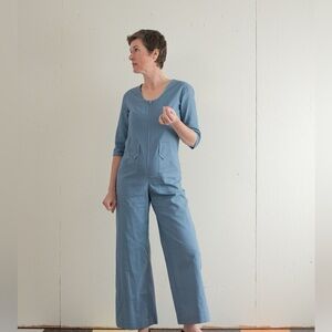 Sunja Link linen/cotton boiler suit made in Vancouver